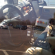 Illustration for article titled DARPA Urban Challenge Cars Invading Pentagon Parking Lot